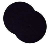 DECOMELODY Tappetino Protettivo in Feltro per Giradischi 2 Pezzi 30 CM Spessore 2 MM Antistatico Assorbente Vibrazioni per Dischi in Vinile Accessori Dj e Forniture Musicali