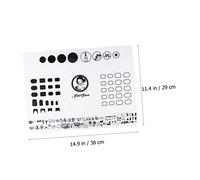 DECOMELODY Tappetino Silicone per Nail Art Flessibile e Lavabile con Righello Guida per Adesivi Unghie e Stampe Protezione Tavolo Manicure per Semipermanente e Decorazioni Gel