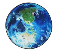 DECOMELODY Tappeto Protettivo Antiscivolo per Sedia da Ufficio con Motivo Globo per Camera da Letto e Studio Resistente a Graffi e Rumori Facile da Arrotolare e Riporre