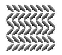 DECOMELODY Tappi Coprivite a Croce Neri in Plastica 10 Mm, Set da 500 Pezzi per Mobili e Cucina, Copritesta Autofilettanti per Armadi e Accessori da Parete, Finitura Decorativa e Protezione