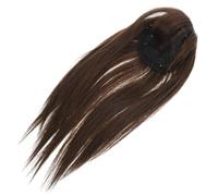DECOMELODY Topper per Chioma Umani da Donna Posticcio per Chioma Diradati Lunghezza Regolabile Colore Castano Chiaro Parrucca Leggera e Naturale Uso Quotidiano e Comfort Prolungato