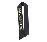 DECOMELODY Tracolla per Laurea Raso con Glitter Oro Accessorio per Feste di Laurea Adatta Tutti Educativi e Professioni Mediche Unisex per Celebrazioni Festive