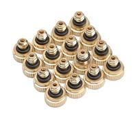 DECOMELODY Ugelli Nebulizzatori in Ottone Senza Piombo 16 Pezzi Per Raffreddamento Esterno a Bassa Pressione O-ring Autosigillante, Risparmio Idrico Ed Energetico, Per Giardinaggio e Controllo Polvere