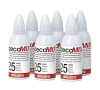 decomix - Concentrato per sfumatura n. 25, 6 x 20 ml, tonalità brillanti, massima potenza cromatica, spesso è sufficiente una goccia, per colorare quasi tutti i materiali