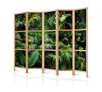 decomonkey Paravento Natura Piante Giungla, 5 pannelli, 225x171 cm | divisorio separè, per la separazione degli ambienti, casa, ufficio, spa