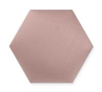 DecoNest Cuscino da parete decorazione da parete pannello da parete pannello acustico pannello da parete 3d lusso moderno imbottito Esagono 40x35 cm Rosa cipria