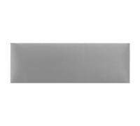 DecoNest Testiera Cuscino da parete decorazione da parete pannello acustico pannello da parete 3d lusso moderno imbottito 90 x 15 cm Grigio chiaro