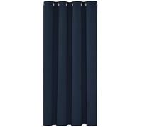 Deconovo Tenda Oscurante per Interni 138 CM Altezza, Termica Isolante con Anelli per Camera da Letto Moderna 1 Pannello, 132x138 CM, Blu Navy