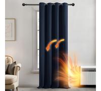 Deconovo Tenda per Interni Oscurante Camera da Letto 180 CM Altezza, Termica Isolante per Interni Moderne per Soggiorno 1 Pannello, 140x180 CM, Blu Navy