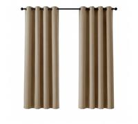 Deconovo Tende Oscuranti per Interni, 2 Pannelli, 140x175 cm, Cachi | Termiche Isolanti Caldo e Freddo, Attenuano i Rumori, Moderne ed Eleganti con Occhielli, per Camera e Soggiorno