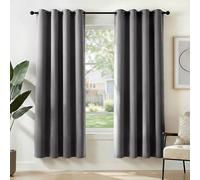Deconovo Tende Oscuranti per Interni, 2 Pannelli, 140x175 cm, Grigio Chiaro