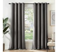 Deconovo Tende Oscuranti per Interni, 2 Pannelli, 140x245 cm, Grigio Chiaro | Termiche Isolanti Caldo e Freddo, Attenuano i Rumori, Moderne ed Eleganti con Occhielli, per Camera e Soggiorno