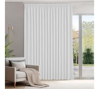 Deconovo Tende Oscuranti per Interni con Fettuccia, Termiche Isolanti - 3 Modi di Montaggio, per Camera da Letto e Soggiorno, 1 Pannelli 300x245 cm, Grigio Perla, Certificato OEKO-TEX