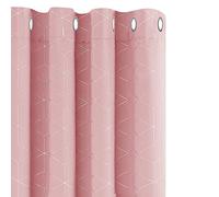 Deconovo Tende Soggiorno Oscuranti Stampate Decorative Cameretta Bambini con Occhielli Termiche Isolanti Coprente per Soggiorno Interni 2 Pannelli 117x183 CM Fanciulla Rosa