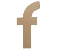 Decopatch AC399O - 1 Supporto in cartapesta Marrone 5x15x30 cm, Lettera Fantasia F