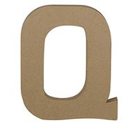 Décopatch AC868C - 1 Supporto in cartapesta Marrone 16,5x2,5x20 cm, Lettera Maiuscola Q
