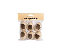 décopatch Supporti AC907C - Set di 6 Marrone 5 x 5,3 cm Uova rotte da appendere