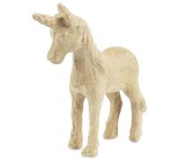 Décopatch AP147O - 1 supporto in cartapesta marrone 12x4x16,5 cm, Unicorni fatati