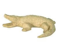 Décopatch AP196C - coccodrillo da decorare in cartapesta Marrone - Decorazioni per la camera - FAI DA TE e Hobby Creativi - 14x11x3 cm