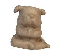 Décopatch- Articolo cartapesta, Colore Bulldog Yoga, 13.5x10.5x13.5cm, SA222C