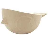 Decopatch Bird Oggetto da Decorare in cartapesta, Colore Kraft Naturale, Medium, HD051C