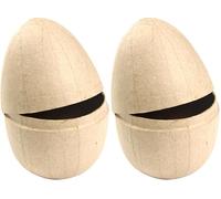 décopatch BT018O - 1 Supporto in cartapesta Marrone 9x9x13 cm, portauova (Confezione da 2)