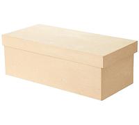 Decopatch BT019O - 1 supporto in cartapesta marrone 13x19x10 cm, scatola per scarpe ballerine