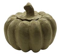 Decopatch BT033O - 1 Supporto in cartapesta Marrone 15x15x13 cm, Scatola Zucca