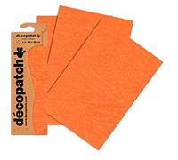 Décopatch C466O, 1 BUSTA da 3 fogli di, 30x40 cm, cracklé arancione