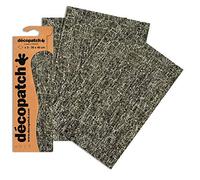 Décopatch Carta Decorativa, cracklé Nero, 3 Sheets