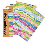 Decopatch C506O - 1 BUSTA da 3 fogli di carta stampata 30x40 cm, Mosaico
