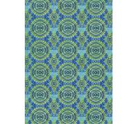 Decopatch c728o Papier, 395 X 298 mm, Confezione da pezzi Türkis Kreisornamente Gold