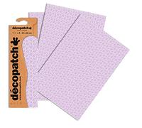 Decopatch C740O - 1 busta da 3 fogli di carta stampata 30x40 cm, fiori per camera delle bambine