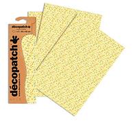 Decopatch C746O - 1 busta da 3 fogli di carta stampata 30x40 cm, Confetti