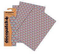 Decopatch C767O - 1 busta da 3 fogli di carta stampata 30x40 cm, retro