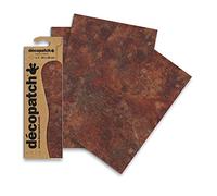 Decopatch C808C - 1 busta da 3 fogli di carta stampata 30x40 cm, Ruggine