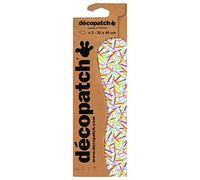 Decopatch C827C - 1 busta da 3 fogli di carta stampata 30x40 cm, Matite