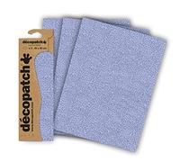 Decopatch C837C - 1 busta da 3 fogli di carta stampata 30x40 cm,Chiazze blu