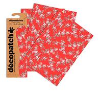 Decopatch C658O - 1 BUSTA da 3 fogli di carta stampata 30x40 cm,fiorellini Tangram