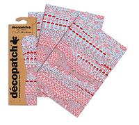 Décopatch Carta Stampata Fiori e Bambini, 30 x 40 cm, Confezione da 3 Fogli, Ceramica, Bamboline Giapponesi, 6 unità