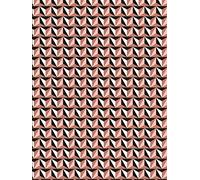 Décopatch- Confezione da 20 Fogli 3D 30 x 40 cm Rosa e Nero Carta Decorativa, Colore Geometrica Sheets, FDA700O