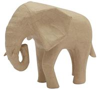 Décopatch SA213C - 1 supporto in cartapesta marrone 18,5x12,5x15,5 cm, Elefante Africano