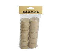 Decopatch EV009O - 1 confezione da 10 scatole di cartapesta 5x5x3 cm, scatole rontonde