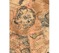 Décopatch FDA806C - 1 pochette da 20 fogli 30x40 cm Carte Steampunk