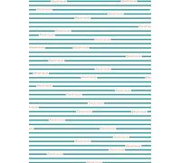 Décopatch FDA855C-Confezione da 20 fogli identici di carta stampata, personalizzabili, modernizzabili Green and White Stripe Paper Pack foglie, Colore Ordina 855, medium, FDA855C