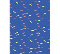 Decopatch FDA883C - 1 pochette da 20 fogli di carta - Motivi stampati, pesci FLUO - 30x40 cm