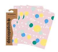 Decopatch- Foglio, Multicolore, Lot de 3 feuilles, C905C