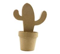 Decopatch HD040O - Supporto cartapesta Marrone 8x13,5x19cm, Cactus