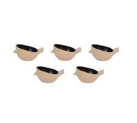 Décopatch HD050Cpack - Un lot de 5 supports en papier brun mâché 11X9X5 cm - Waterproof - Cache pot oiseau S