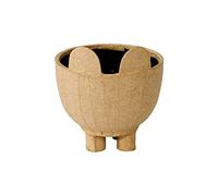 Décopatch-Un Supporto in Carta Marrone masticata, 8 x 8 x 6 cm, coprivaso per Gatti Impermeabile, Colore Gatto, 8x8x6cm, HD055C